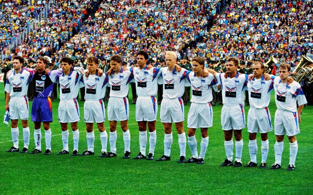 Sven Meyer, Hertha BSC Amateure, über die Live-Übertragung des Pokal-Halbfinalspiels 1993 gegen den Chemnitzer FC. 