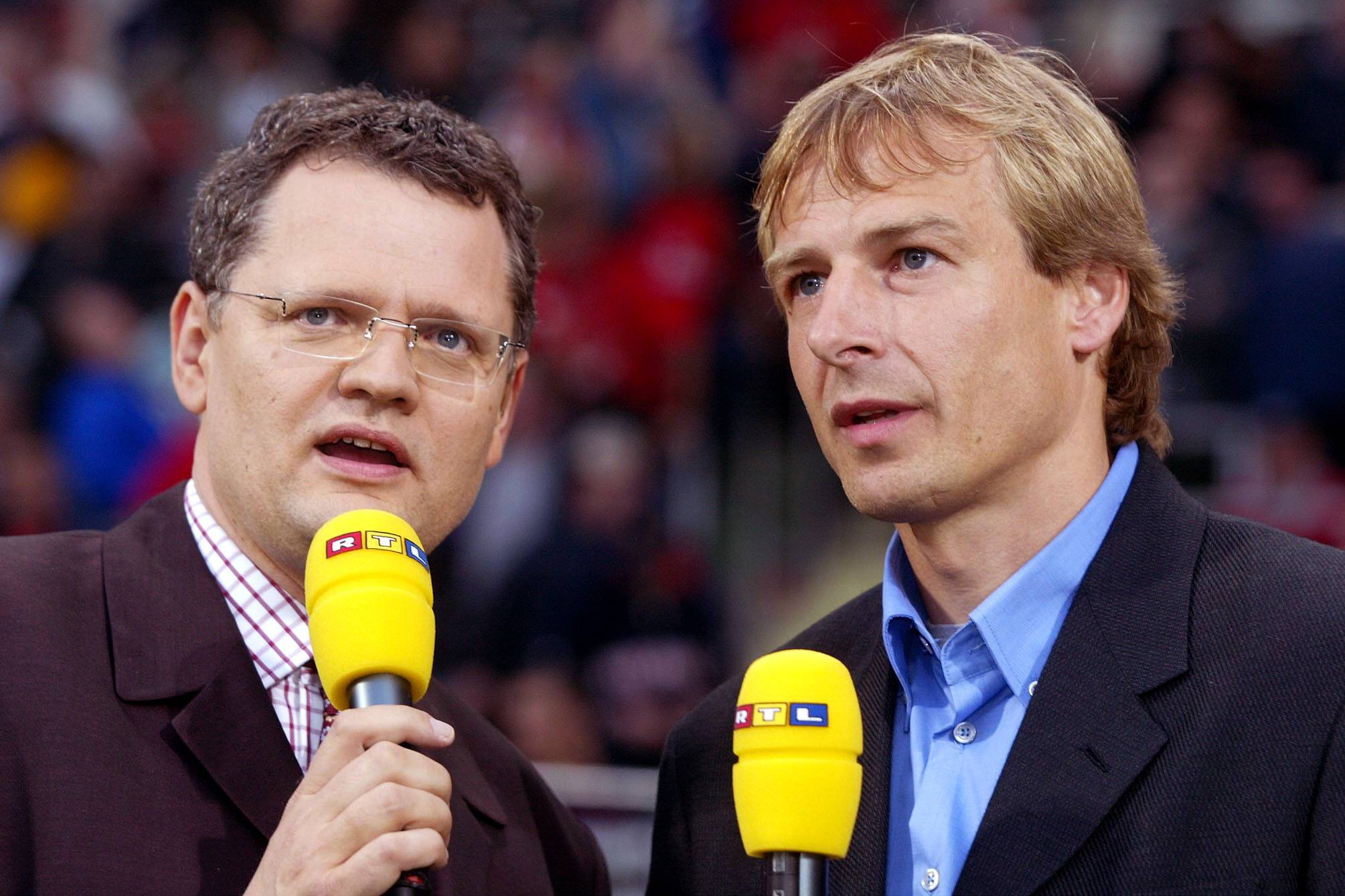 RTL-Reporter Ulli Potofski nach einem Torwartfehler von Dortmunds Teddy de Beer.