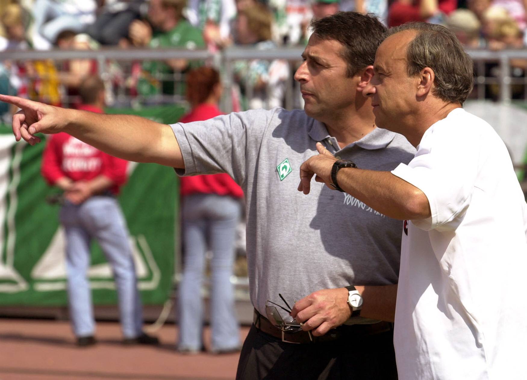 Klaus Allofs bei SAT 1 zum perfekten Karriere-Ende mit der Meisterschaft mit Werder Bremen. 