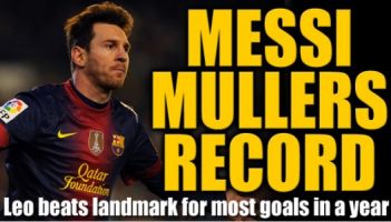 Lionel Messi: Auch das Onlineportal des englischen Massenblatts "THE SUN" vermeldete die Ablösung Gerd Müllers